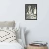Framed Paper Print - Silent Reflection - Still Life Charcoal | Work by Eman's Gallery