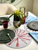 Palm Placemats | Tableware by Bettibdesign.com. Item made of wood with aluminum