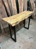 Custom Made Spalted Maple Live Edge Sofa Bar Table | Console Table in Tables by Good Wood Brothers. Item composed of maple wood & metal compatible with mid century modern style