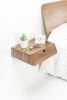 Floating Nightstand Bedside Table 1 Drawer in Solid Walnut | Tables by Manuel Barrera Habitables. Item composed of walnut