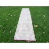 Faded Vintage Turkish Herki Kilim Runner 2'6'' X 10'4'' | Runner Rug in Rugs by Vintage Pillows Store. Item composed of wool and fiber