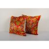 Set of Two Turkish Velvet Pillow Cover 20'' x 20'' | Sham in Linens & Bedding by Vintage Pillows Store. Item composed of cotton & fiber