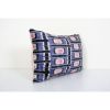 Ikat Velvet Pillow Cover, Light Blue Silk Velvet Lumbar | Sham in Linens & Bedding by Vintage Pillows Store. Item composed of cotton & fiber