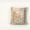 12" x 12" Turkish Blue Oushak Rug Pillow cover | Sham in Linens & Bedding by Vintage Pillows Store. Item made of cotton with fiber