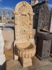 Hand Carved Marble Fountain – 3-Tier Ottoman Style Yellow Stone Water Feature | Water Fixtures by AEGEAN MARBLE ARTISAN ATELIER