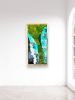 Organic Modern Wall Art Moss Geode-Inspired Resin with Glass | Living Wall in Plants & Landscape by Sarah Montgomery