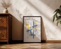 Slate 4 | Original Framed Abstract Paper Painting | Oil And Acrylic Painting in Paintings by Abby May