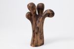 Still Stand Abstract Wood Sculpture, Chainsaw Carved, Walnut | Sculptures by Logniture