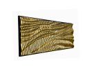 "Gilded Radiance" Parametric Wood Wall Art Decor/100% Wood | Wall Sculpture in Wall Hangings by ArtMillWork Design. Item made of wood