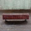 Razor Base Beam Bench Mahogany Color | Reclaimed Wood IN-STO | Benches & Ottomans by Alabama Sawyer. Item composed of wood