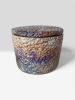 Twilight Pebble – Taupe & Indigo Concrete Jar | Decorative Objects by RAW & UNIQ