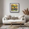 City in Grids - Original Oil Painting - Geometric Abstract | Oil And Acrylic Painting in Paintings by Eman's Gallery