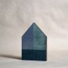 Wooden House - Blue/Silver No.9 | Sculptures by Susan Laughton Artist. Item made of wood