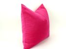cerise pink velvet pillow case // hot pink velvet cushion | Pillows by velvet + linen