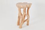 Solid Wood Sculptural Side Table, Original Contemporary Design | Tables by Logniture