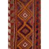Checkered Midcentury Tulu Rug in Soft Colors 3'10" X 5'4" | Area Rug in Rugs by Vintage Pillows Store. Item composed of cotton & fiber