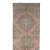 Vintage Extra Long Turkish Runner With Soft Muted Color | Area Rug in Rugs by Vintage Pillows Store. Item composed of cotton and fiber