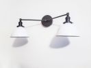 Bathroom Vanity Wall Sconce - Matte Black Light - Mid | Sconces by Retro Steam Works. Item composed of metal
