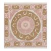 Suzani White Washed Tapestry - Muted Color Uzbek Table Cloth | Tablecloth in Linens & Bedding by Vintage Pillows Store
