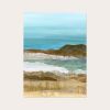 Uneven Ground II Art Print - Textured Coastal Landscape | Prints in Paintings by Lara Eckerman Art