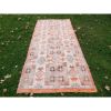 1940s Vintage Anatolian Tashpinar Oushak Wool Ushak Rug | Area Rug in Rugs by Vintage Pillows Store. Item composed of cotton and fiber
