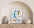 Sea Creatures | Mixed Media in Paintings by TERRA ETHOS. Item made of paper compatible with boho and contemporary style