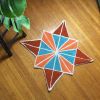 Geometric Art Rug | Small Rug in Rugs by Britny Lizet. Item made of cotton works with boho & contemporary style