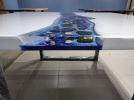 Custom Order Milk White Ocean Epoxy Dining Room Table | Dining Table in Tables by LuxuryEpoxyFurniture. Item composed of wood & synthetic