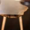 Live Edge Walnut Slab Coffee Table Turned Legs Cahaba Table | Tables by Alabama Sawyer. Item composed of walnut