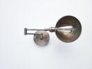 2-Arm Adjustable Wall Sconce - Artisanal Gunmetal Finish | Sconces by Retro Steam Works. Item composed of metal compatible with mid century modern and industrial style
