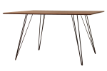 Williams Table / Walnut / Rectangle | Dining Table in Tables by Tronk Design. Item composed of wood & steel