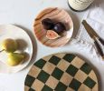 Green Check Serving Platter | Serveware by Rosie Gore. Item composed of ceramic
