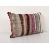 Ethnic Striped Turkish Lumbar Kilim Pillow Cover, Geometric | Cushion in Pillows by Vintage Pillows Store