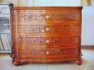 Hand-carved Solid Oak Chest | Storage by VANDENHEEDE FURNITURE-ART-DESIGN. Item composed of oak wood in contemporary or art deco style