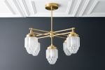 Art Deco - Brass Chandelier - Model No. 5830 | Chandeliers by Peared Creation. Item made of brass