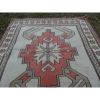 1970s Square Vintage Flat Weave Turkish Rug - 3'10'' x 4' | Area Rug in Rugs by Vintage Pillows Store. Item composed of cotton and fiber