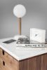 Bedside Table with Two Drawers and on Top Carrara Marble | Tables by Manuel Barrera Habitables. Item composed of oak wood