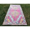 Distressed Oriental Turkish Oushak Carpet, Decorative Rug | Area Rug in Rugs by Vintage Pillows Store. Item made of wool with fiber