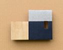 Cabin Indigo/Silver w.4 | Sculptures by Susan Laughton Artist. Item composed of wood