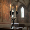 Hand Forged Iron Candelabra 20.5″ (52cm) | Candle Holder in Decorative Objects by edecrawzFC