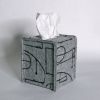 Tissue Box Cover Merino Wool Felt 'Chalkline' Grey | Decorative Box in Decorative Objects by Lorraine Tuson