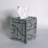 Tissue Box Cover Merino Wool Felt 'Chalkline' Grey | Decorative Box in Decorative Objects by Lorraine Tuson