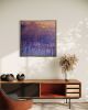Blue Wish | Oil And Acrylic Painting in Paintings by Sorelle Gallery. Item composed of canvas