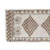 Hand-Knotted Neutral Turkish Runner Rug, Tribal Herki Rug | Rugs by Vintage Pillows Store. Item made of cotton with fiber