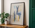 Slate 3 | Original Framed Abstract Paper Painting | Oil And Acrylic Painting in Paintings by Abby May