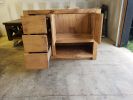 Model #1013 - Custom Single Sink Bathroom Vanity | Countertop in Furniture by Limitless Woodworking. Item composed of maple wood compatible with mid century modern and contemporary style