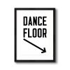 Dance Floor Vertical Arrow Down Right | Prints in Paintings by Western Mavrik