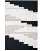 Ayda Handwoven Black and Cream Area Rug | Rugs by Mumo Toronto. Item made of fabric