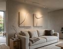 Sculptural Diptych Painting Set: Handmade Textured Relief Wall Art | Wall Sculpture in Wall Hangings by Vaiva Art Atelier