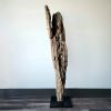 Rustic Driftwood Sculpture "Silver Chasm" | Sculptures by Sculptured By Nature  By John Walker. Item composed of wood compatible with minimalism style